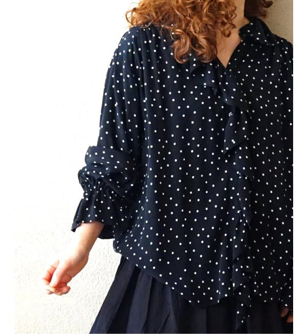 journal standard luxe「Cu/Rローン フリルパフブラウス」|シャツ・ブラウス|