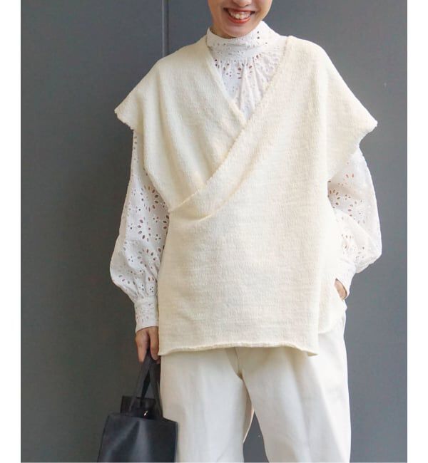 journal standard luxe「ローンレース ハイネックパフブラウス」|シャツ・ブラウス|