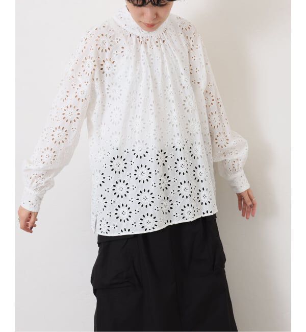 journal standard luxe「ローンレース ハイネックパフブラウス」|シャツ・ブラウス|