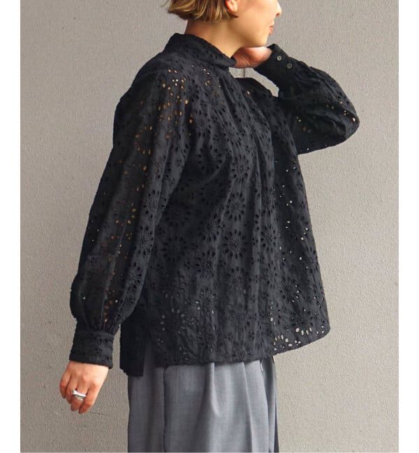 journal standard luxe「ローンレース ハイネックパフブラウス」|シャツ・ブラウス|