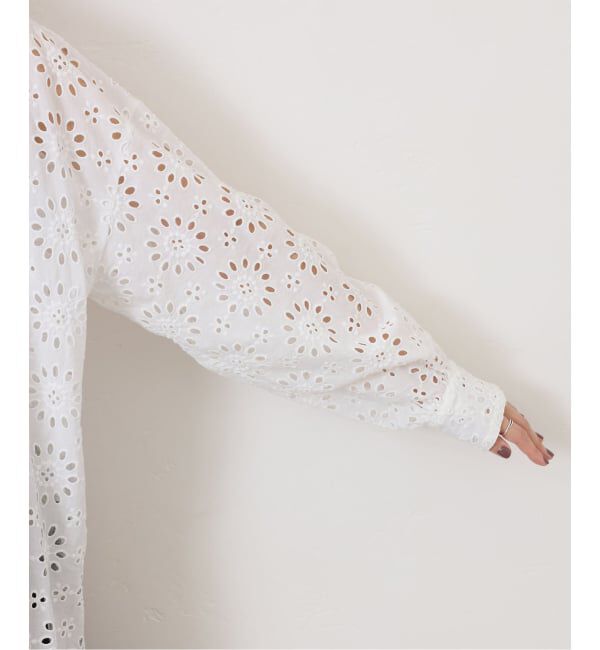 journal standard luxe「ローンレース ハイネックパフブラウス」|シャツ・ブラウス|