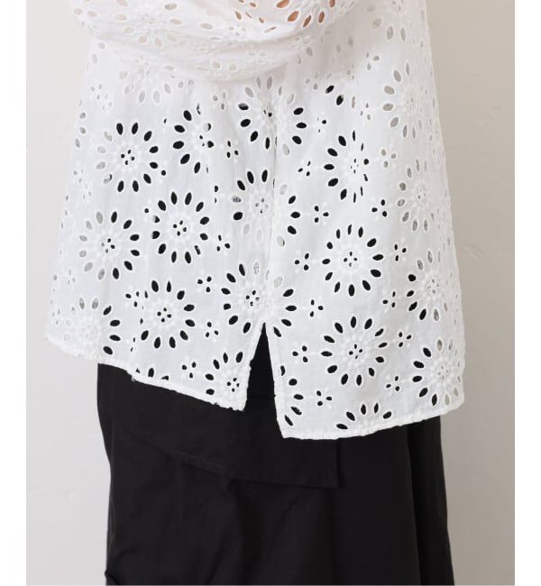 journal standard luxe「ローンレース ハイネックパフブラウス」|シャツ・ブラウス|