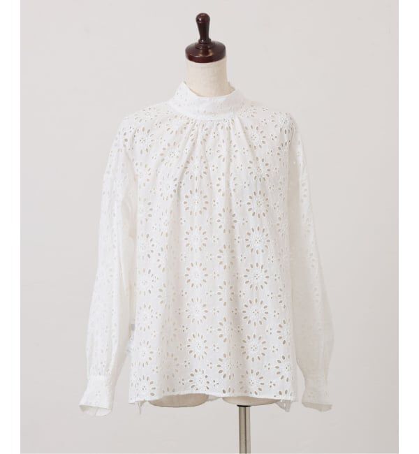 journal standard luxe「ローンレース ハイネックパフブラウス」|シャツ・ブラウス|