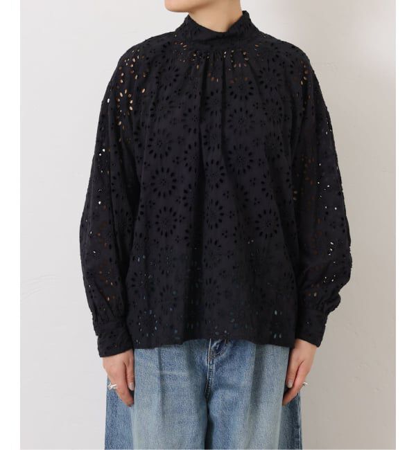 journal standard luxe「ローンレース ハイネックパフブラウス」|シャツ・ブラウス|