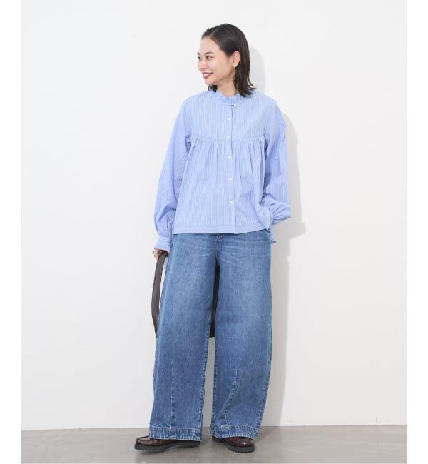 JOURNAL STANDARD「コードストライプ Aライン ブラウス」|シャツ・ブラウス|
