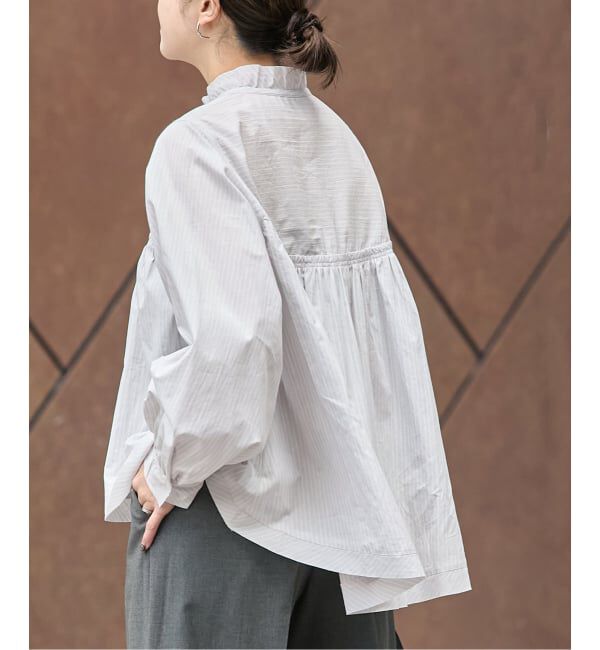 JOURNAL STANDARD「コードストライプ Aライン ブラウス」|シャツ・ブラウス|