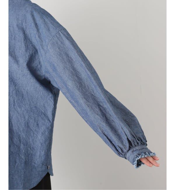 journal standard luxe「BLUEフリルブラウス」|シャツ・ブラウス|