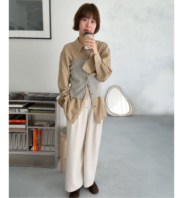 JOURNAL STANDARD relume「Dyedツイルオーバーサイズシャツ」|シャツ・ブラウス|