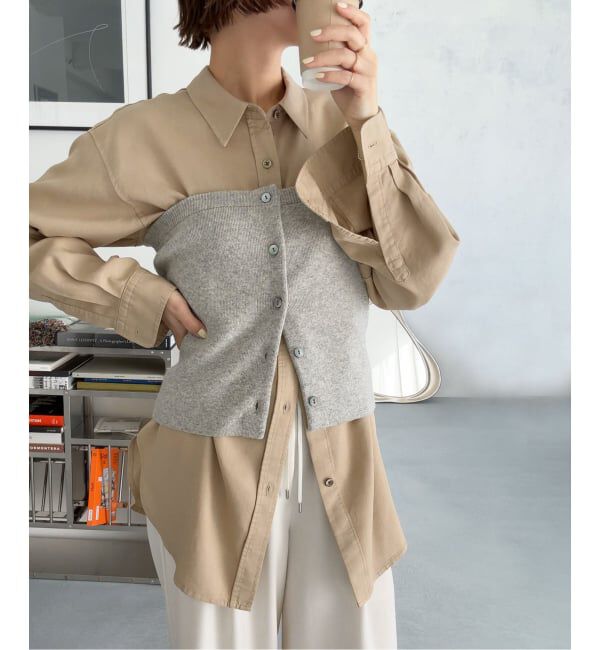 JOURNAL STANDARD relume「Dyedツイルオーバーサイズシャツ」|シャツ・ブラウス|