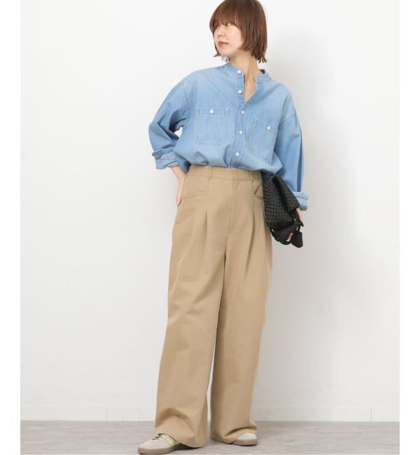 JOURNAL STANDARD relume「デニムバンドカラーシャツ」|シャツ・ブラウス|