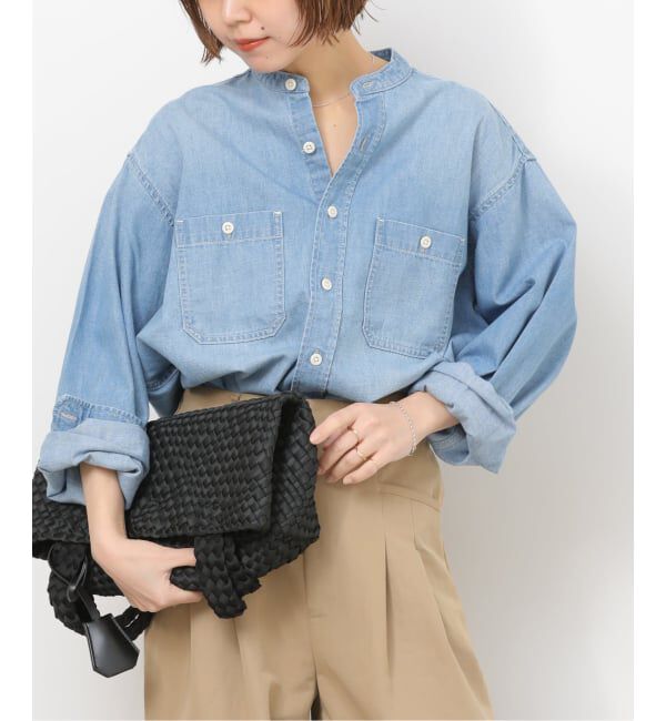 JOURNAL STANDARD relume「デニムバンドカラーシャツ」|シャツ・ブラウス|