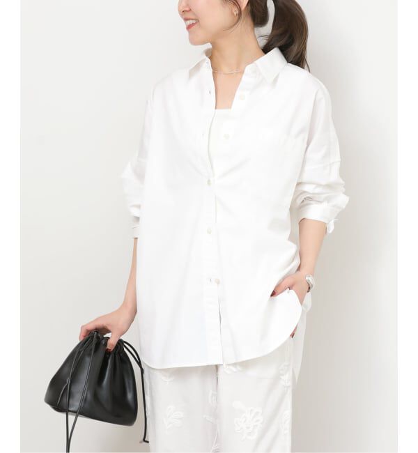 JOURNAL STANDARD relume「《予約》コンパクトコットンストライプビッグシャツ」|シャツ・ブラウス|ホワイト