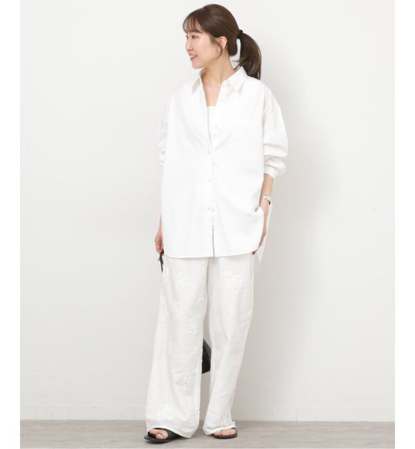 JOURNAL STANDARD relume「《予約》コンパクトコットンストライプビッグシャツ」|シャツ・ブラウス|