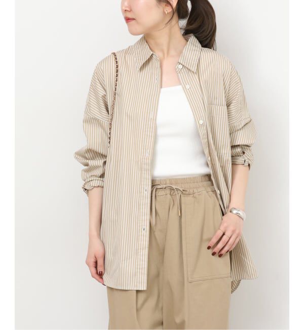 JOURNAL STANDARD relume「《予約》コンパクトコットンストライプビッグシャツ」|シャツ・ブラウス|