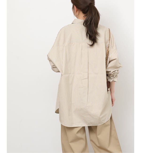 JOURNAL STANDARD relume「《予約》コンパクトコットンストライプビッグシャツ」|シャツ・ブラウス|