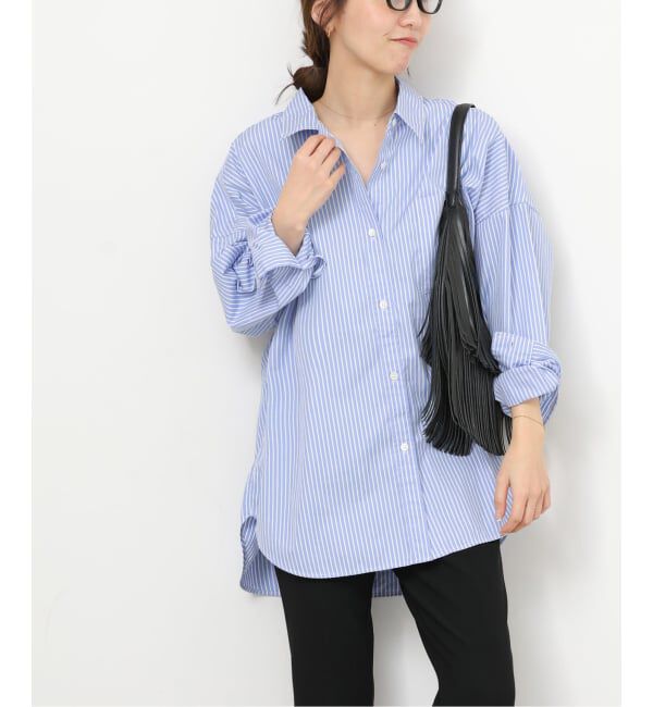 JOURNAL STANDARD relume「《予約》コンパクトコットンストライプビッグシャツ」|シャツ・ブラウス|
