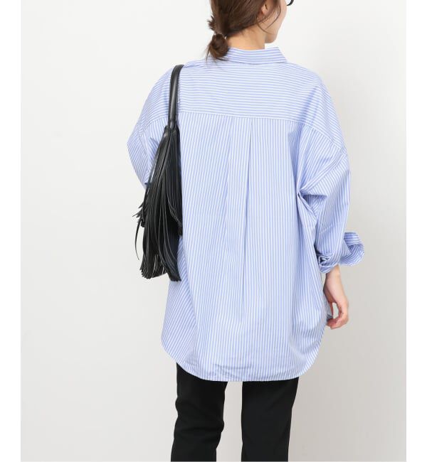 JOURNAL STANDARD relume「《予約》コンパクトコットンストライプビッグシャツ」|シャツ・ブラウス|