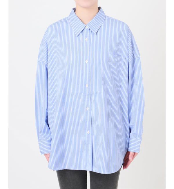 JOURNAL STANDARD relume「《予約》コンパクトコットンストライプビッグシャツ」|シャツ・ブラウス|