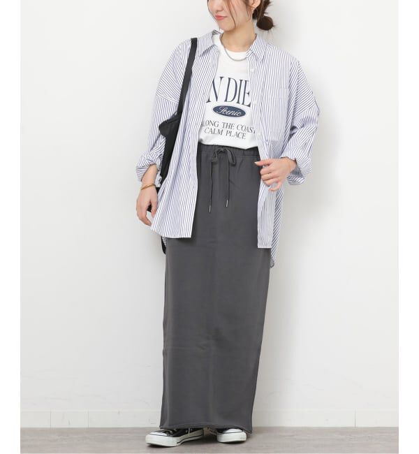 JOURNAL STANDARD relume「《予約》コンパクトコットンストライプビッグシャツ」|シャツ・ブラウス|