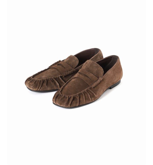 journal standard L'essage「【ALOHAS / アロハス】Aven Suede Brown Leather Loafers：ローファー」|ローファー|