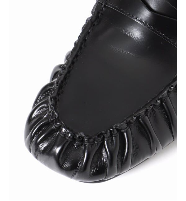 journal standard L'essage「【ALOHAS/アロハス】Aven Black Leather Loafers：ローファー」|ローファー|