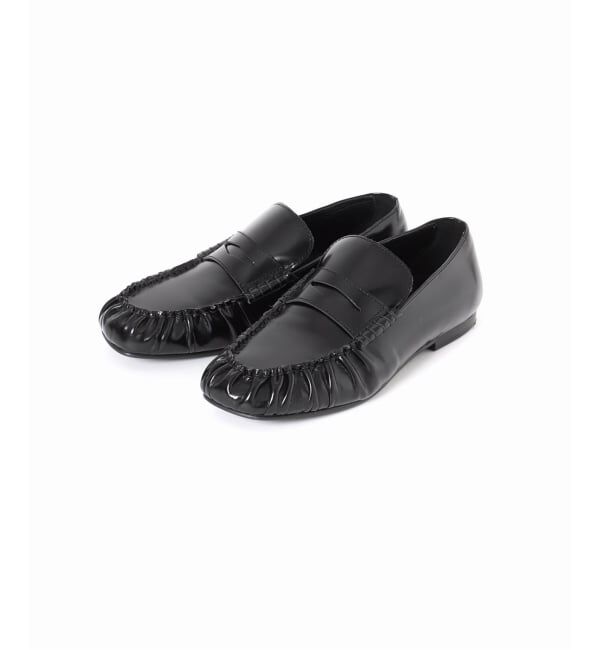 journal standard L'essage「【ALOHAS/アロハス】Aven Black Leather Loafers：ローファー」|ローファー|