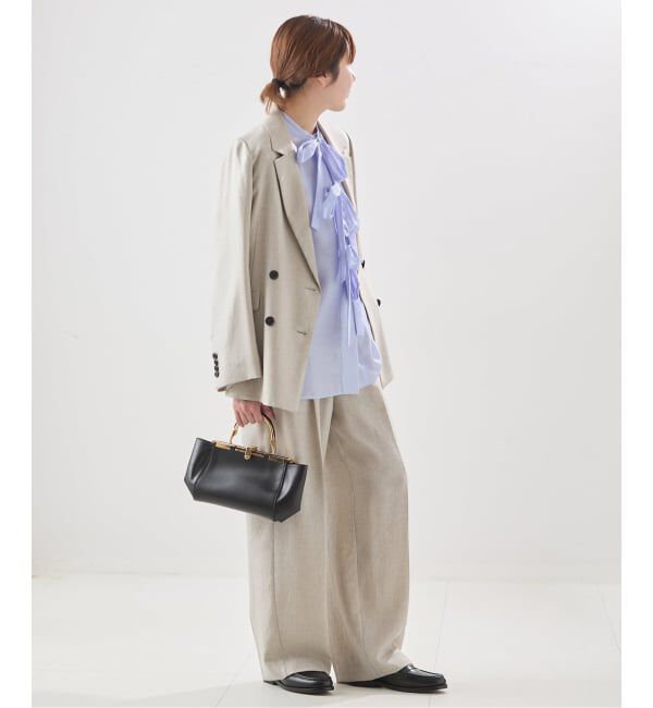 journal standard L'essage「シアーサテンリボンブラウス」|シャツ・ブラウス|