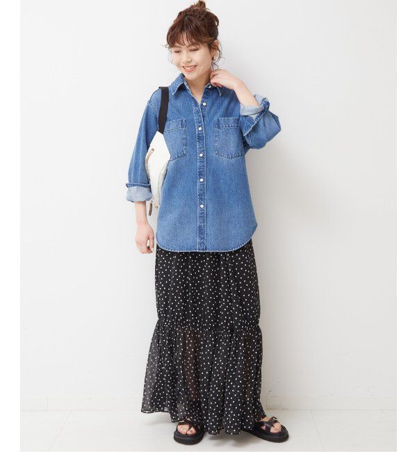 Spick and Span「≪追加≫デニムシャツ」|シャツ・ブラウス|