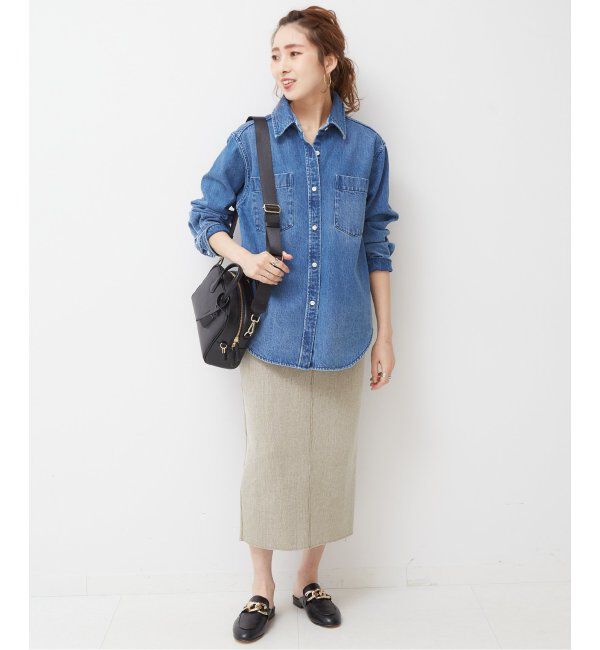 Spick and Span「≪追加≫デニムシャツ」|シャツ・ブラウス|