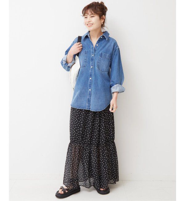 Spick and Span「≪追加≫デニムシャツ」|シャツ・ブラウス|