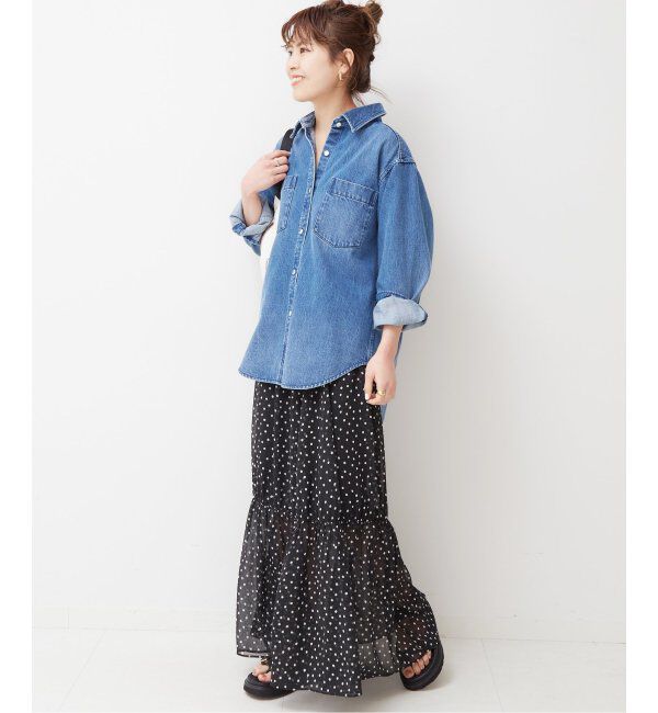 Spick and Span「≪追加≫デニムシャツ」|シャツ・ブラウス|