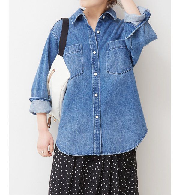 Spick and Span「≪追加≫デニムシャツ」|シャツ・ブラウス|