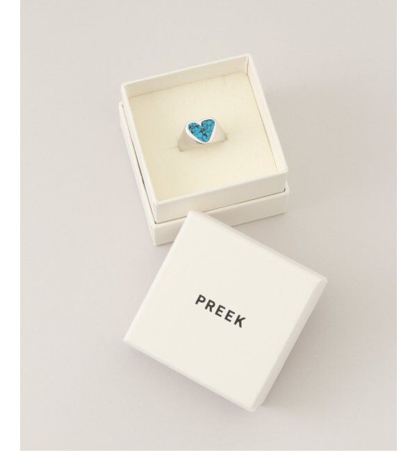 FRAMeWORK「【PREEK/プリーク】rough heart turquoise ring」|リング|