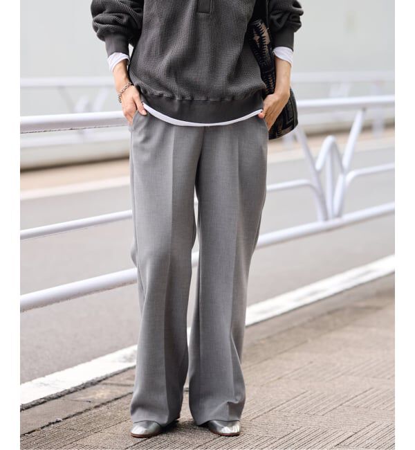 FRAMeWORK「≪追加≫セミフレアパンツ」|スラックス|