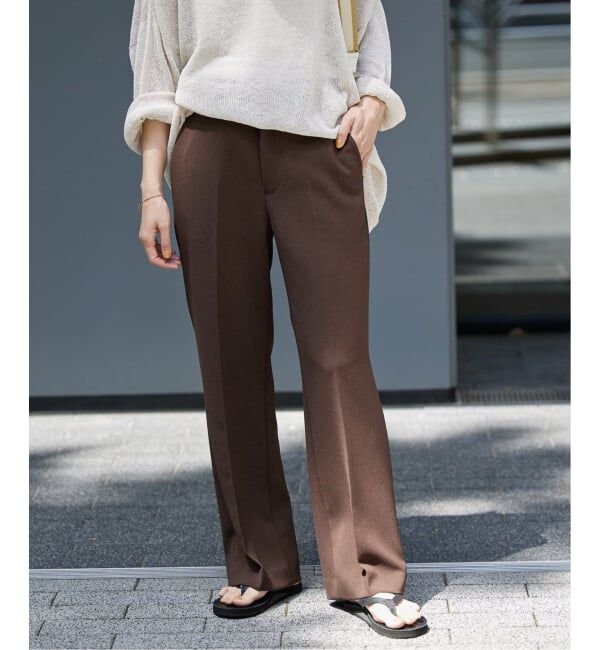 FRAMeWORK「≪追加≫セミフレアパンツ」|スラックス|