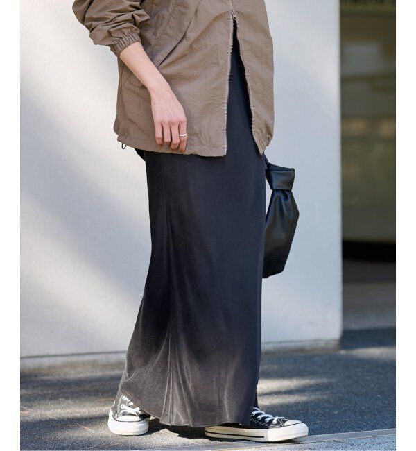 FRAMeWORK「≪追加≫キュプラバイアスサテンロングスカート」|スカート|