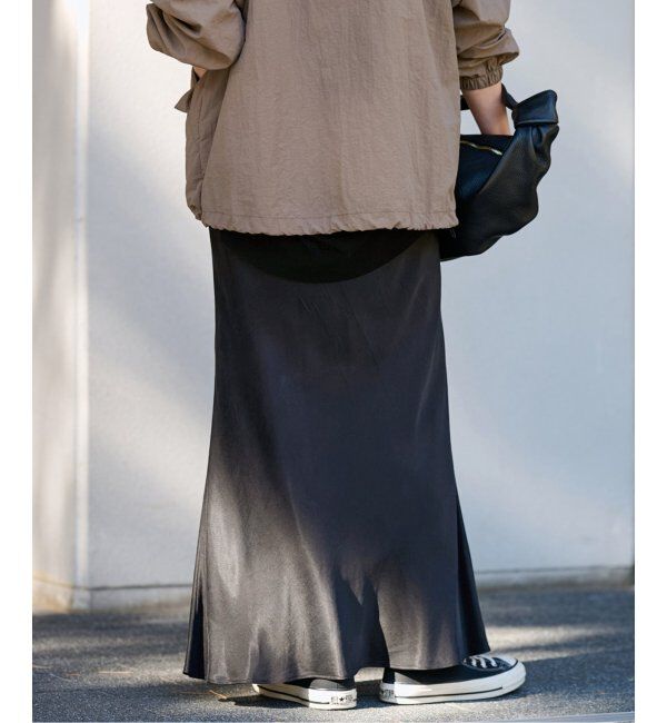 FRAMeWORK「≪追加≫キュプラバイアスサテンロングスカート」|スカート|