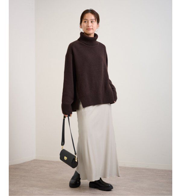 FRAMeWORK「≪追加≫キュプラバイアスサテンロングスカート」|スカート|