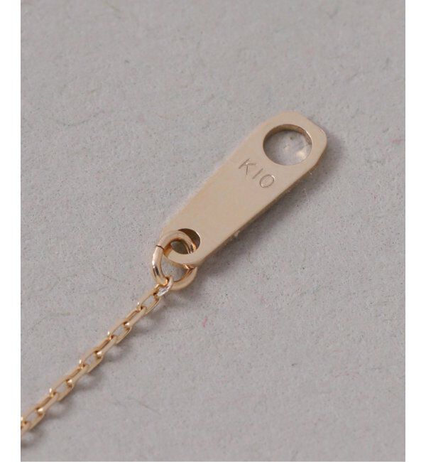 Lilas by Spick&Span「メレダイヤバチカンホワイトトパーズ45cmネックレス K10」|ネックレス|