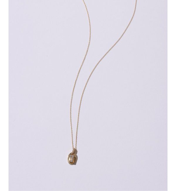 Lilas by Spick&Span「メレダイヤバチカンホワイトトパーズ45cmネックレス K10」|ネックレス|