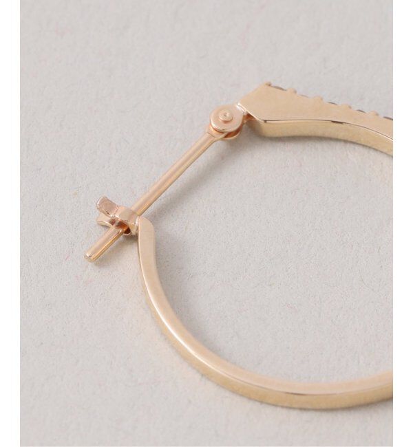 Lilas by Spick&Span「arrowラインホワイトトパーズピアス K10(両耳)」|ピアス|