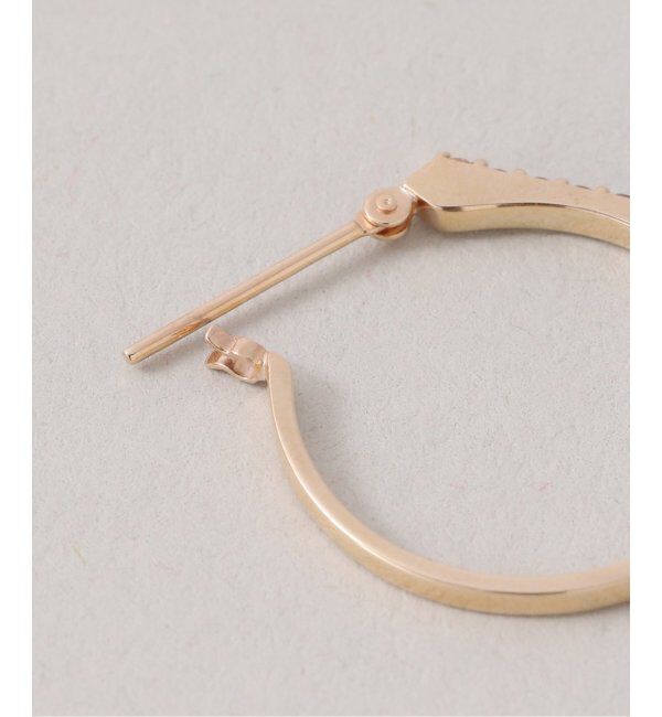 Lilas by Spick&Span「arrowラインホワイトトパーズピアス K10(両耳)」|ピアス|