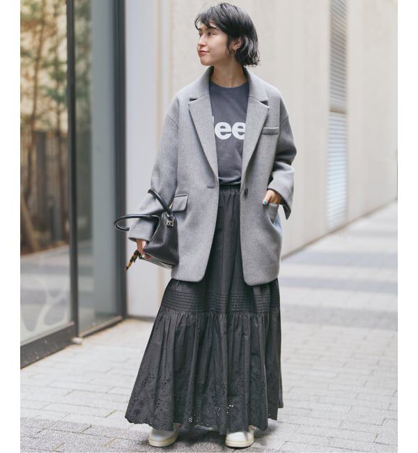 Spick and Span「《追加》エンブロイダリーレーススカート」|スカート|