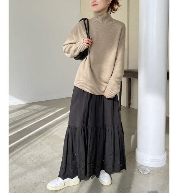 Spick and Span「《追加》エンブロイダリーレーススカート」|スカート|