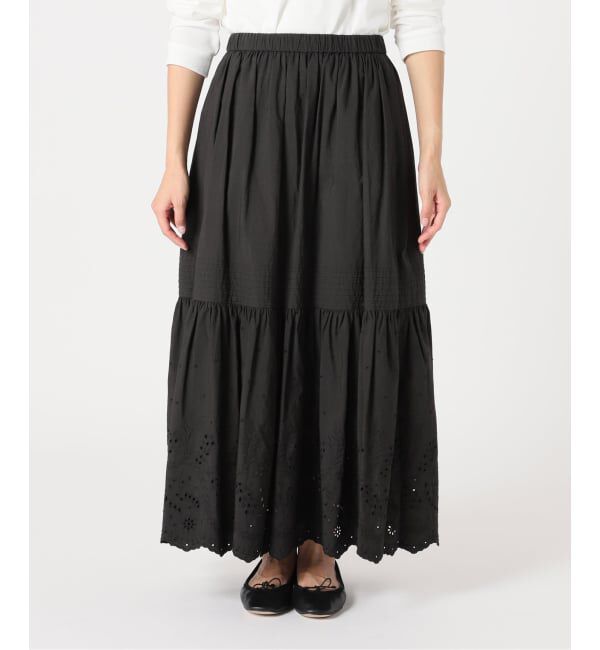 Spick and Span「《追加》エンブロイダリーレーススカート」|スカート|