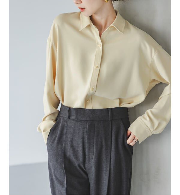NOBLE「《追加》シーズンカラープレーンシャツ 13」|シャツ・ブラウス|イエロー