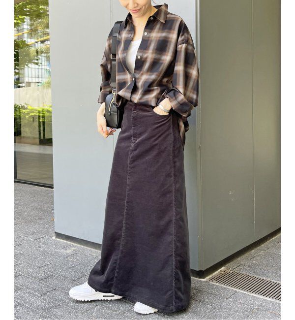 Spick and Span「《追加》メタルボタンTRチェックルーズシャツ」|シャツ・ブラウス|