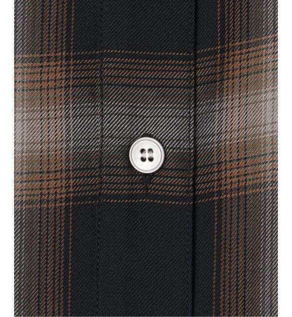 Spick and Span「《追加》メタルボタンTRチェックルーズシャツ」|シャツ・ブラウス|