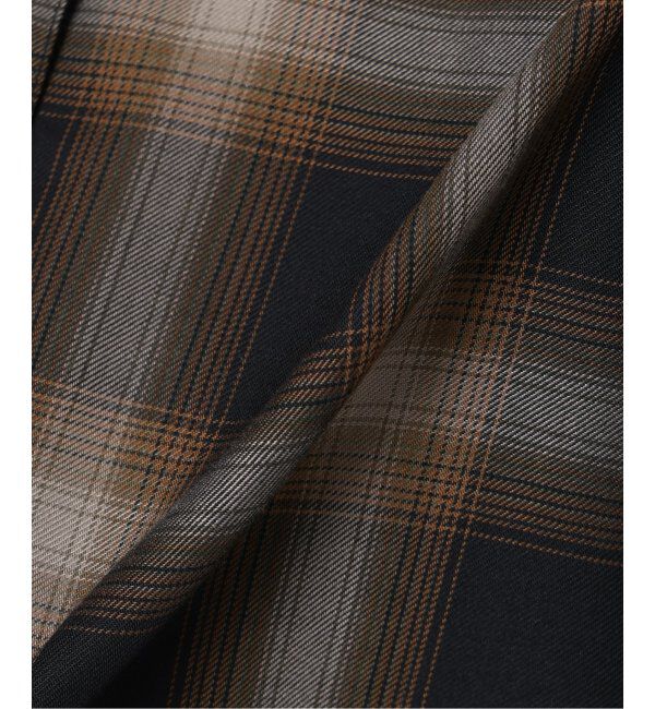 Spick and Span「《追加》メタルボタンTRチェックルーズシャツ」|シャツ・ブラウス|