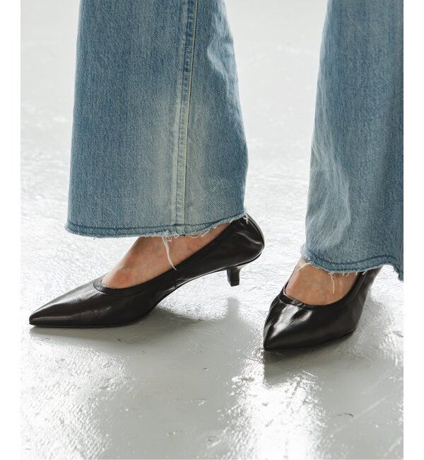 NOBLE「CORSOROMA9/コルソローマ ノーヴェ ギャザーヒールシューズ」|パンプス|